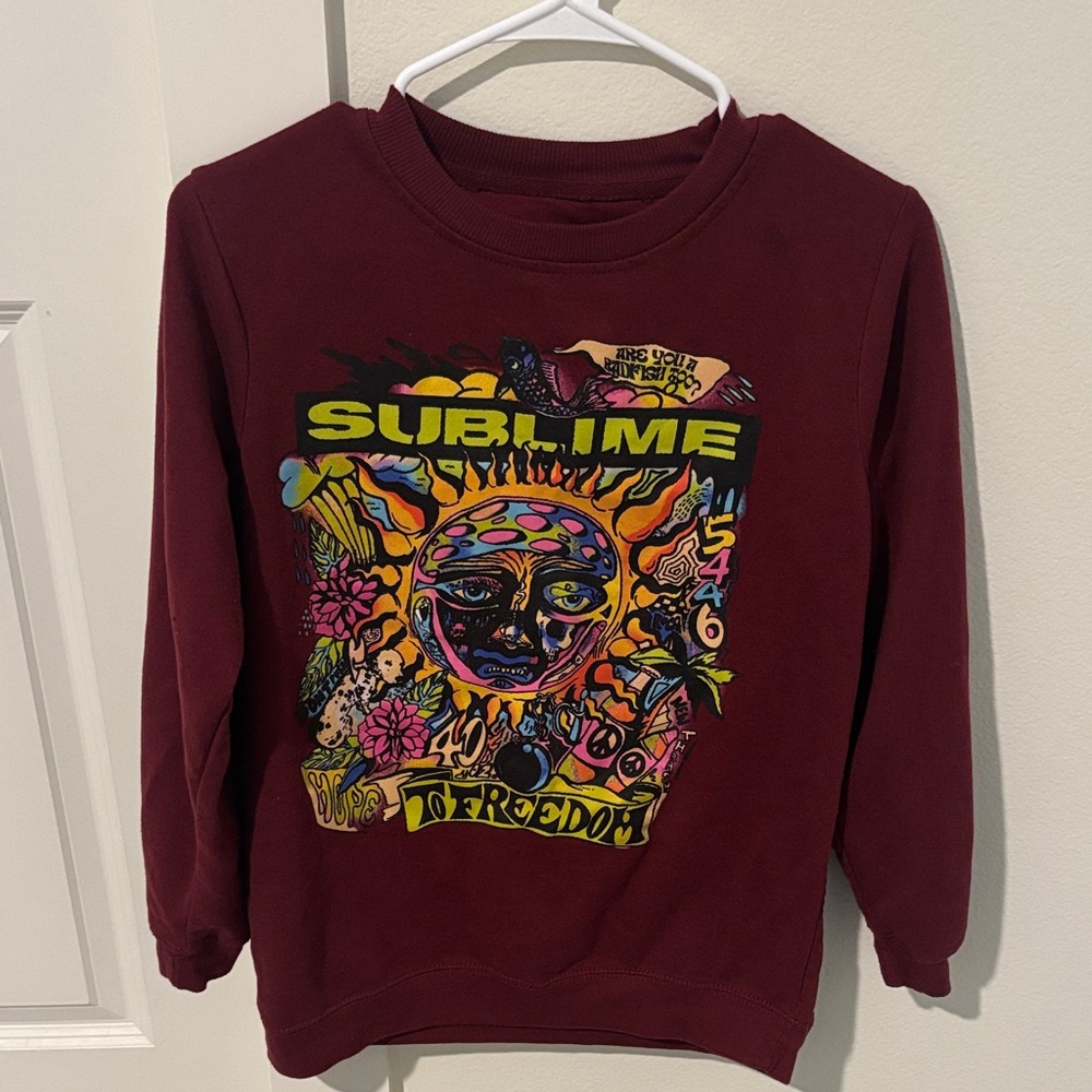 Sublime Women's Long Sleeve Tee - Maroon